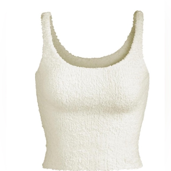 SKIMS Tops - Skims Cozy Knit Tank Cream Textured Tank Top